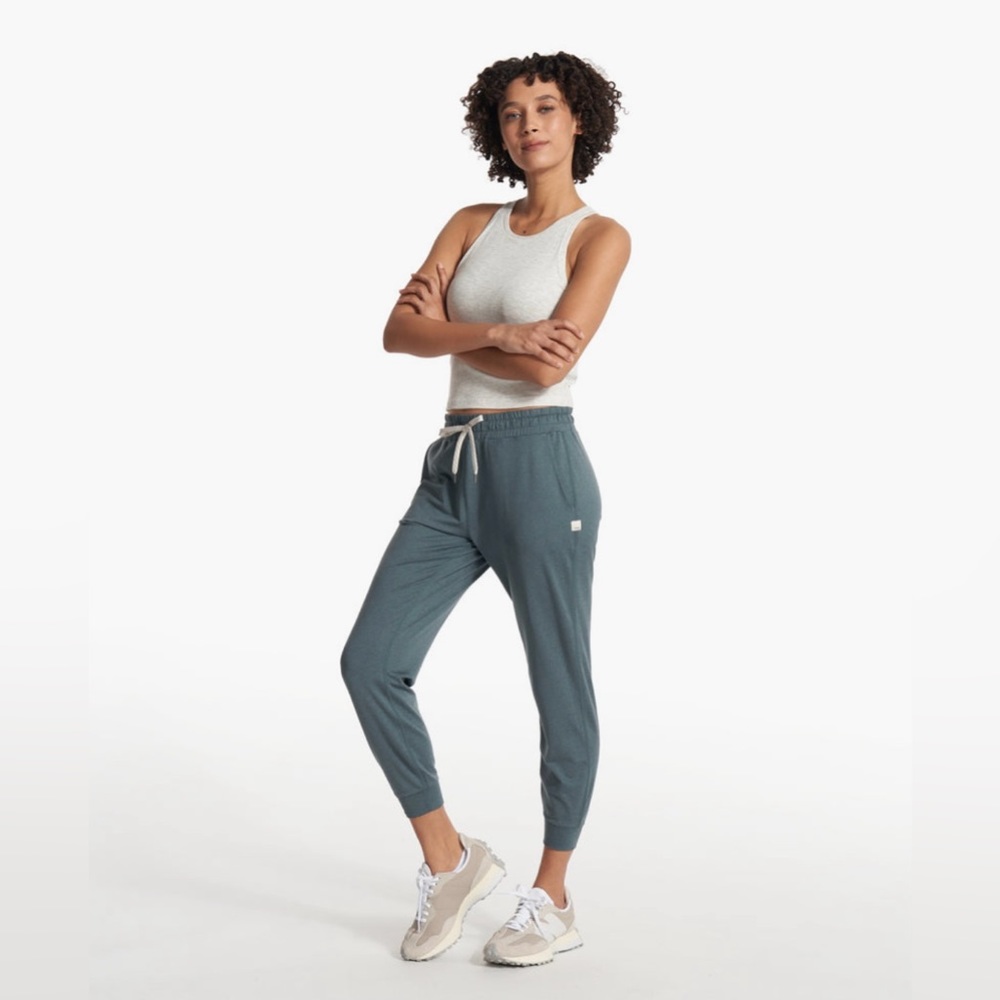 Vuori Jade Green Track Joggers